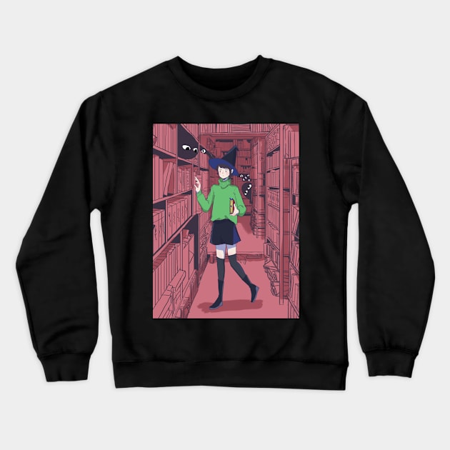 Enigma Library Crewneck Sweatshirt by Wizn Art